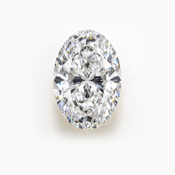 A loose oval diamond