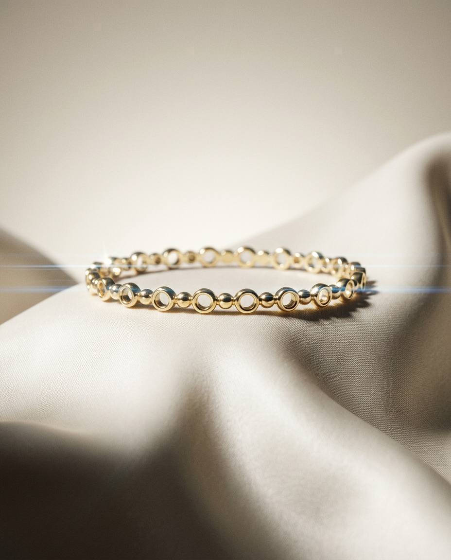 Amaranthine 14k Gold Infinity Link Bracelet