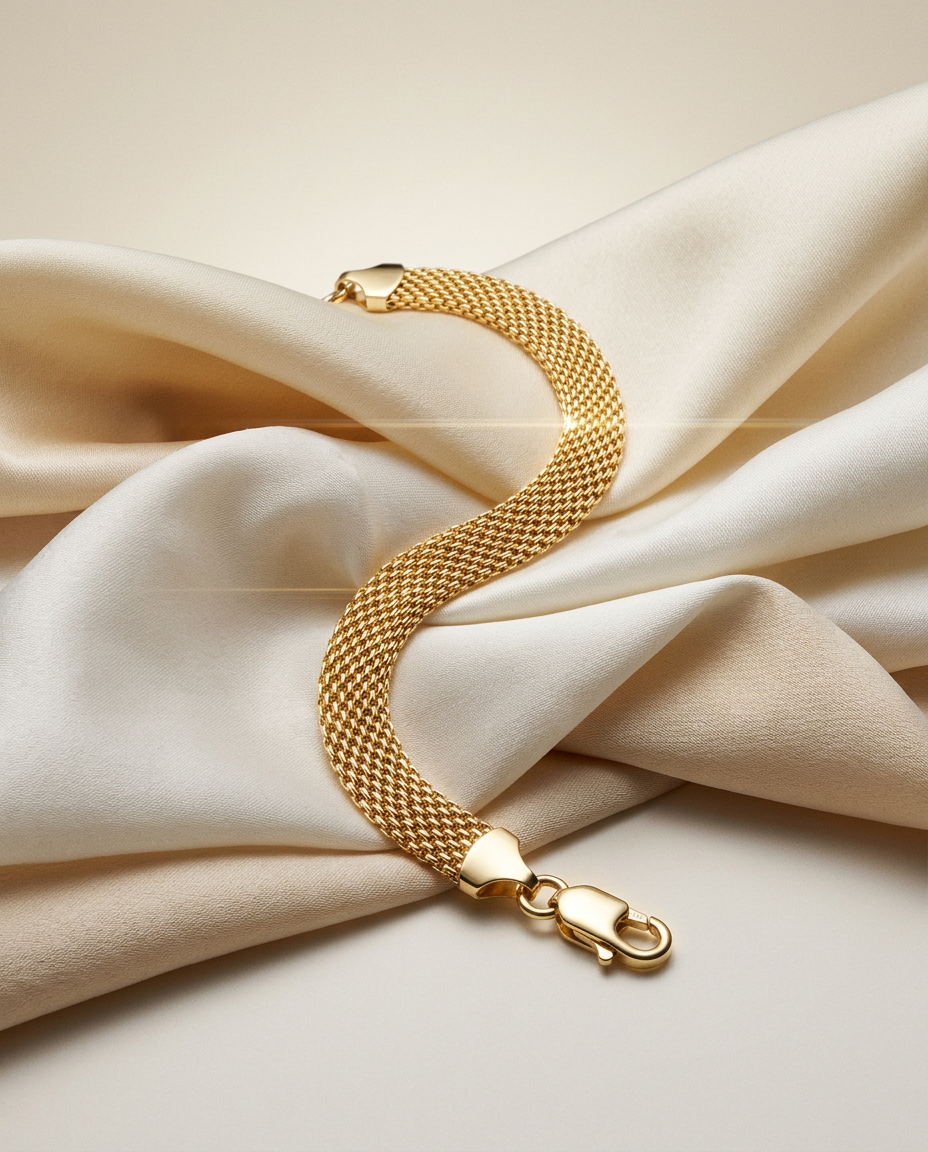 Aurelian 14k Gold Weave Bracelet