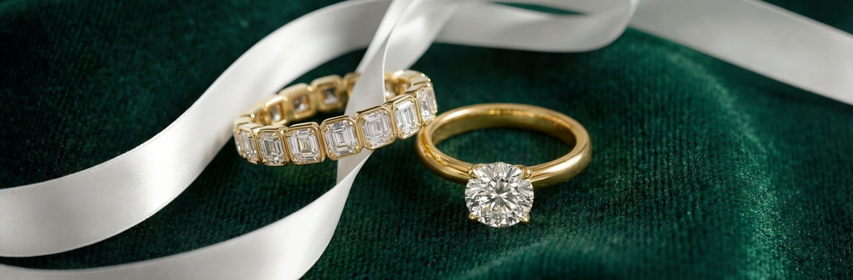 Diamond-Set Wedding Bands