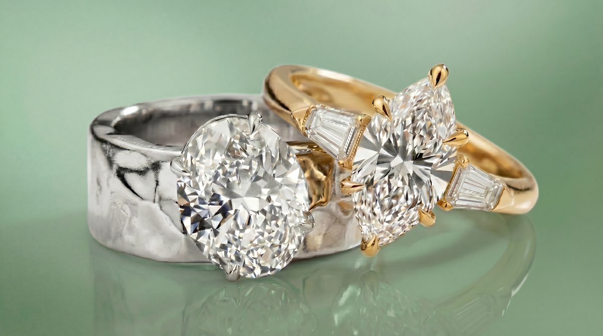 Diamond-Set Men's Bands