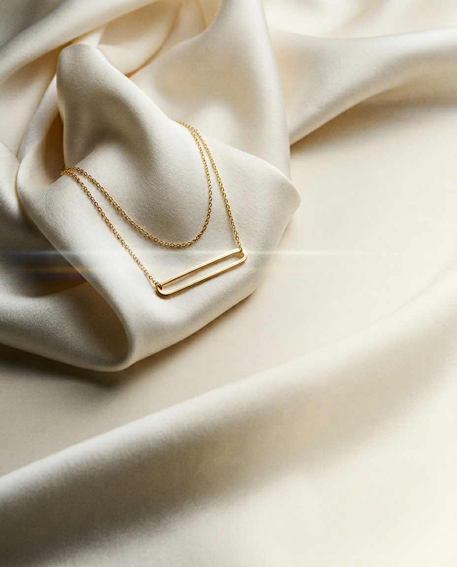 Calla 14k Gold Open Link Necklace