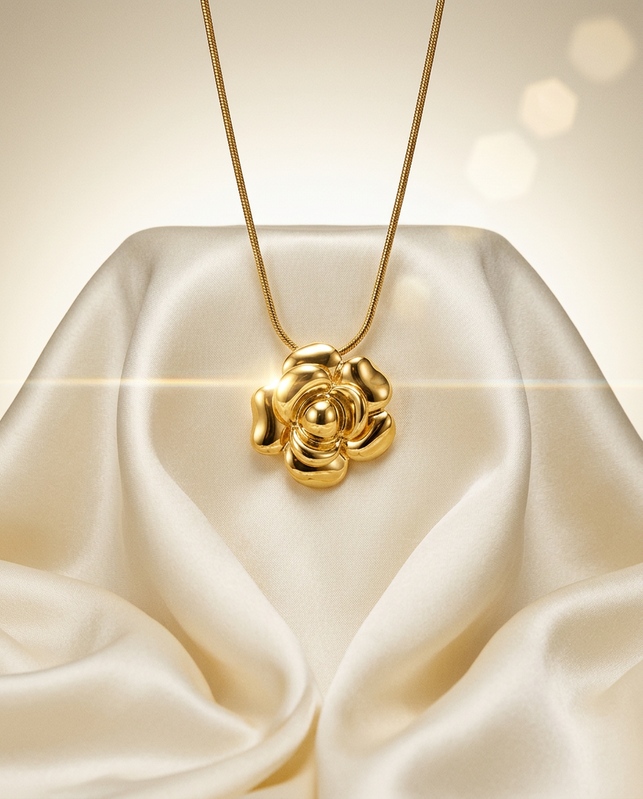 Daisy 14k Gold Floral Statement Necklace