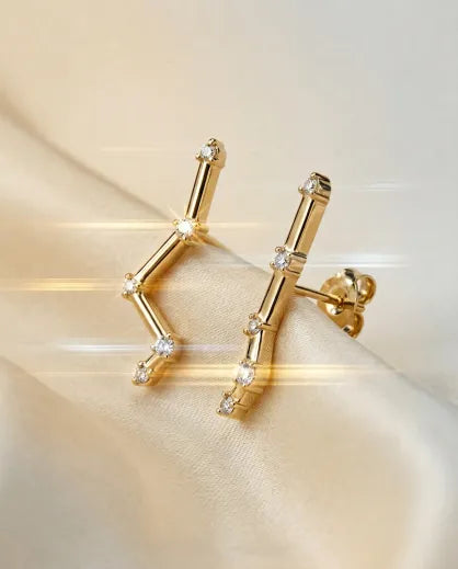 Allamanda 14k Gold Braided Hoops