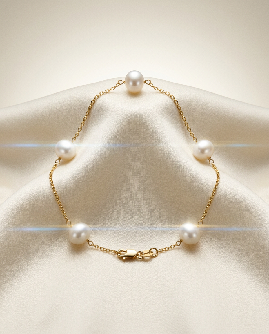 Dahlia 14k Gold Bold Charm Bracelet