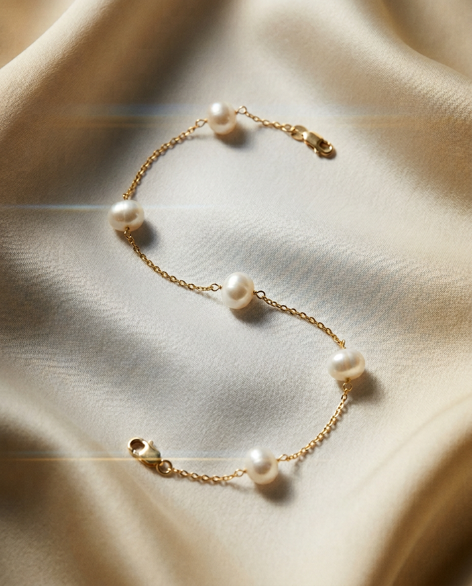 Dahlia 14k Gold Bold Charm Bracelet-6
