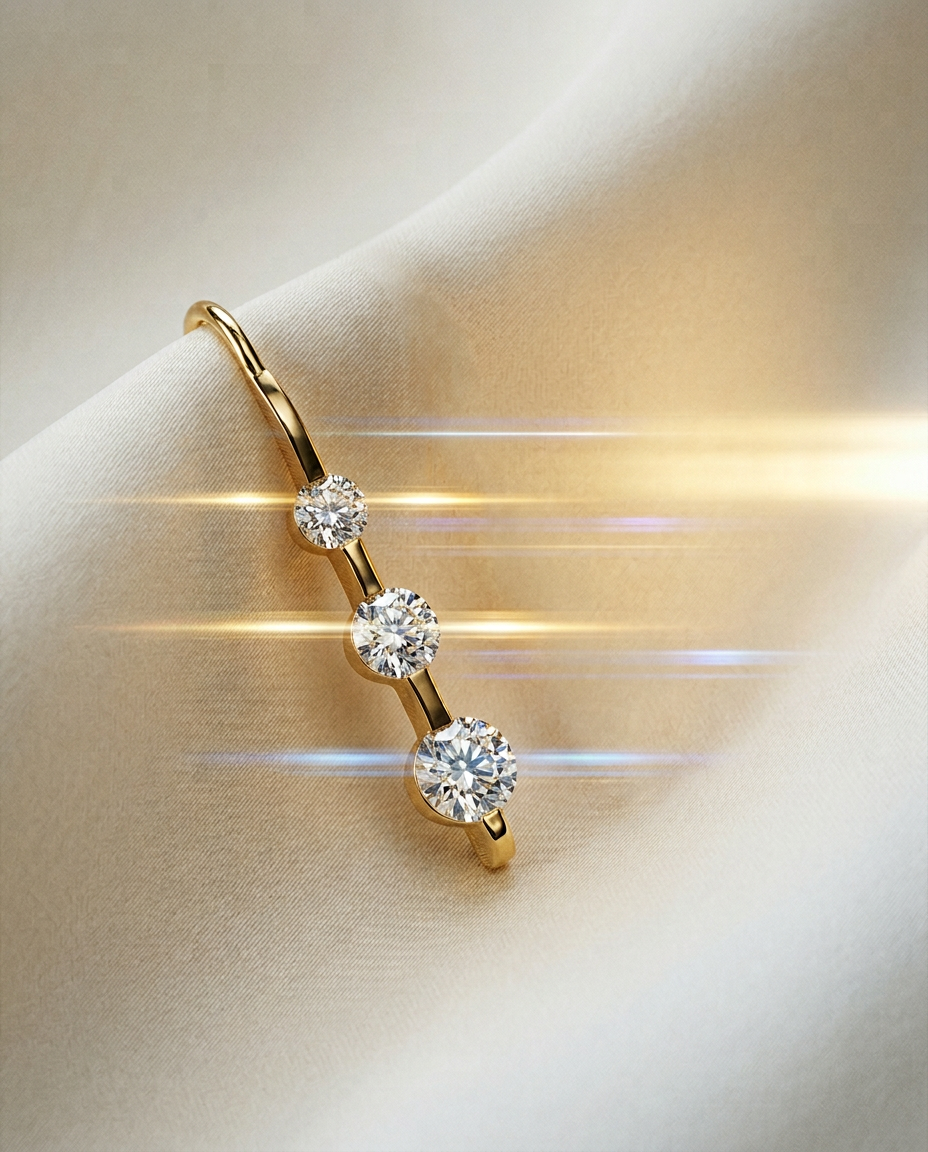 Magnolia 14k Gold Radiant Halo Studs