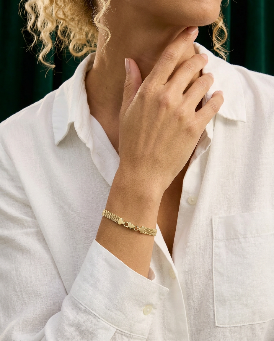 Aurelian 14k Gold Weave Bracelet