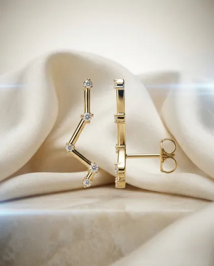 Allamanda 14k Gold Braided Hoops