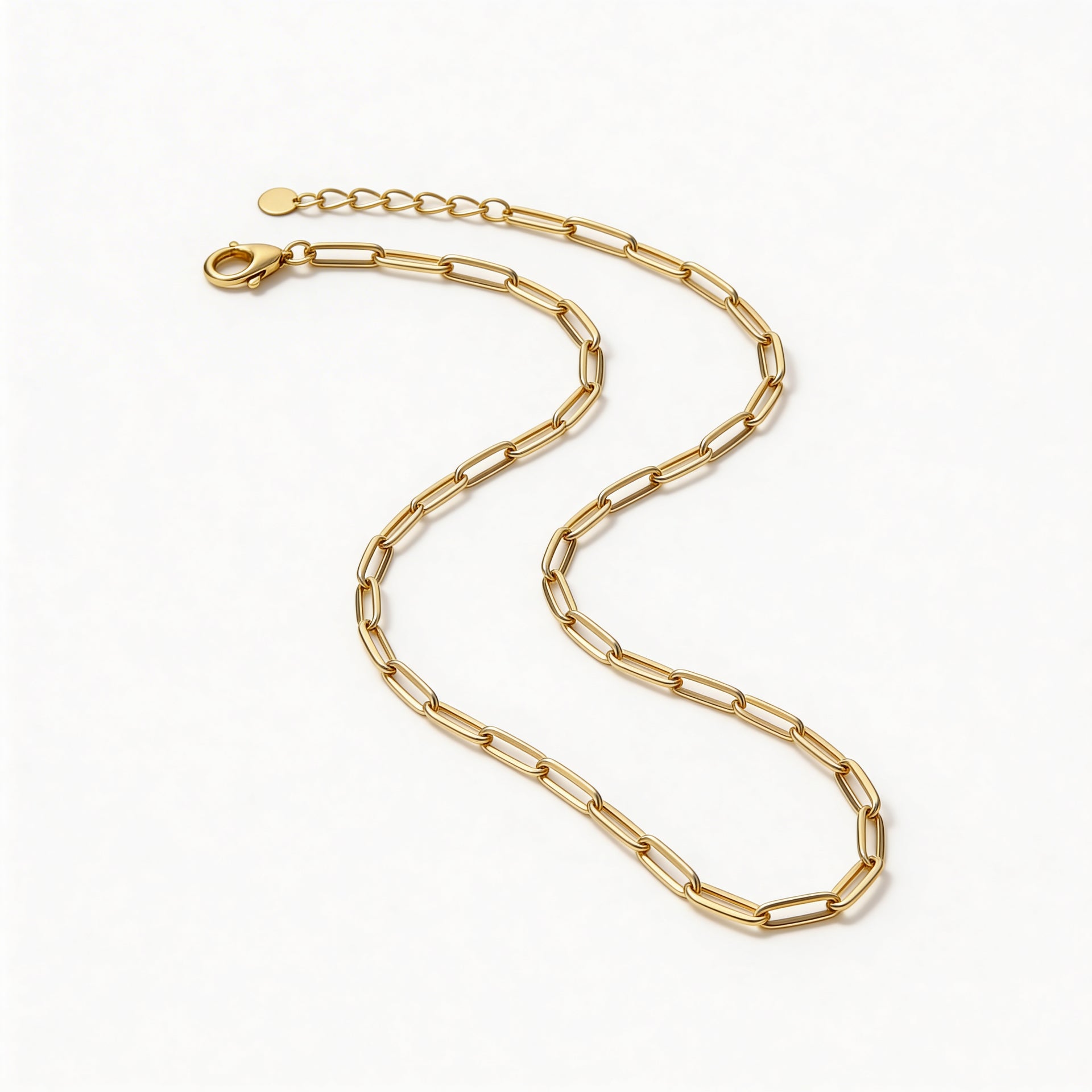 Aurelia Gold Paperclip Chain Necklace