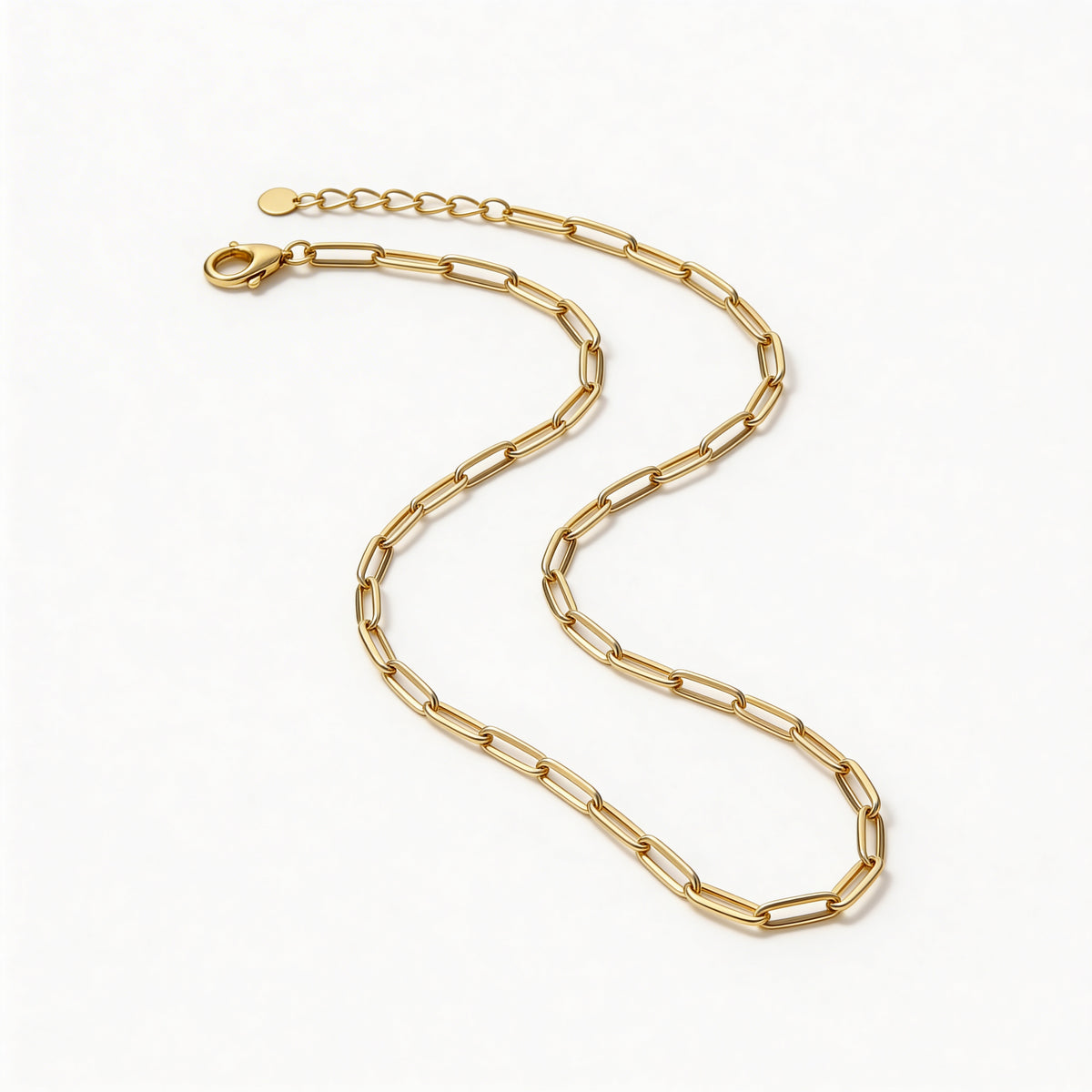 Aurelia 14k Gold Paperclip Necklace
