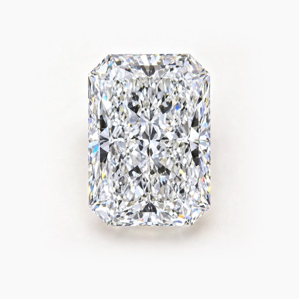 A loose radiant-cut diamond